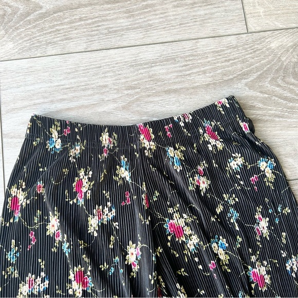 New Look Floral Culotte-style Wide Leg Pleated Cropped Pants Made in UK - Picture 4 of 13